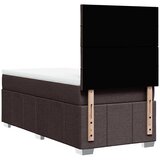  Krevet s oprugama i madracem tamnosmeđi 90 x 200 cm od tkanine | shoptok.hr