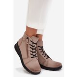 VINCEZA Leather Women's Platform Ankle Boots Insulated | Shoptok.si