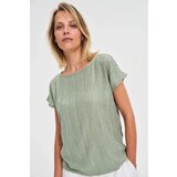 Marisse Olive Short-Sleeved Blouse | shoptok.hr