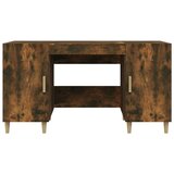  Pisalna miza dimljeni hrast 140x50x75 cm inženirski les, (20640670) | Shoptok.si
