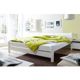MID.YOU Postelja Bora, Bela, Masivno, 140x200 | Shoptok.si