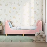  Okvir kreveta za malu djecu s naslonom Ružičasta 70 x 140 cm | shoptok.hr