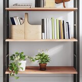  Zidna polica 80 x 40 x 2 cm od neobrađene masivne hrastovine | shoptok.hr