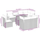  9-dijelni set vrtnih sofa od poliratana s jastucima sivi | shoptok.hr