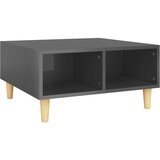 The Living Store Klubska mizica visok sijaj siva 60x60x30 cm iverna plošča - Klubska Mizica, (21421365) | Shoptok.si