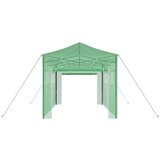  Staklenik s sklopivim okvirom Zelena 280 x 410 x 315 cm Željezo | shoptok.hr