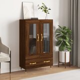 vidaXL Visoka omara rjavi hrast 69,5x31x115 cm inženirski les Cene