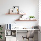  Polica na zidu 2 pcs Crvena 120 x 23 5 x 4 cm Konstruirano drvo | shoptok.hr