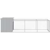  Kavez za kokoši s igralištem svjetlosivi 110x405x110 cm čelični | Eponuda.com