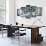  Slika - Sparkling Dandelions (5 Parts) Blue Wide 200x100 | shoptok.hr