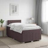  Boxspring krevet s madracem Tamno smeđa 120 x 190 cm Tkanina | shoptok.hr