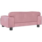  Krevet za pse ružičasti 70 x 45 x 30 cm baršunasti | shoptok.hr