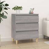 The Living Store Komoda siva sonoma 60x35x70 cm inženirski les - Komoda, (21663653) Cene