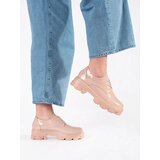 Shelvt Lacquered platform lace-up shoes | Shoptok.si