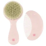 četka češalj prirodna dlaka,savanna pink