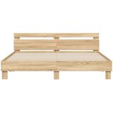  Okvir za krevet s uzglavljem i LED boja hrasta sonome 200x200cm | shoptok.hr