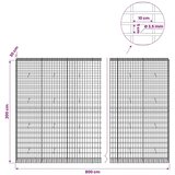  Gabion s žicom debljine 3 5 mm i mrežom 5x10 cm 800x30x200 cm - 30 cm 200 cm 800 x 230 cm | shoptok.hr
