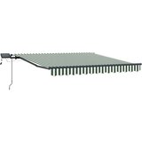  Skrovita tenda Zelena i bijela 350 x 250 cm tkanina | Eponuda.ba