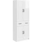  Set ormara 2 kom. Bijela visokog sjaja Konstruirano drvo | shoptok.hr
