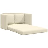  Podni kauč na razvlačenje 2-u-1 krem 112x174x55 cm umjetna koža | Eponuda.com