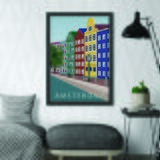 Wallity uramljena slika Amsterdam 4, 40x55 cm | ePonuda.com