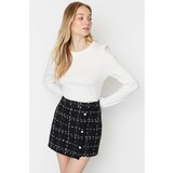 Trendyol Black Buttoned Skirt Cene