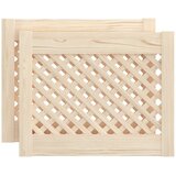  Vrata za ormarić rešetkasti dizajn 2 kom 49,5x39,5 cm borovina | Eponuda.com