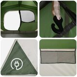 Instant šator Zelena 365 x 280 x 200 cm Poliester i čelik | shoptok.hr