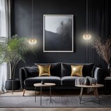  LED luster na sajli VASO LED/4W/230V, prečnik 18 cm, zlatna/zadimljena | Eponuda.com
