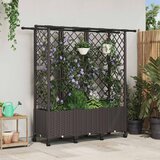 Povišeni krevet s mrežom i krovom Smeđa 163 5 x 40 x 142 cm PP - Smeđa 163 5 x 40 x 148 cm s ravnim krovom (3 bočna mreža) na ko | shoptok.hr