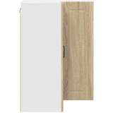 vidaXL Stenska kuhinjska omarica s polico Sonoma hrast 57 x 57 x 80 cm | Shoptok.si