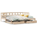  Dnevni krevet na razvlačenje s ladicama bez madraca 90x200 cm | shoptok.hr