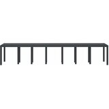  Stol za vrt Antracit 400 x 100 x 73 cm poliratan | shoptok.hr