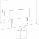  Uzglavlje tamnoplavo 100x5x78/88 cm baršunasto | shoptok.hr