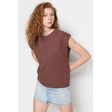 TRENDYOLMILLA Ženska majica TWOSS20TS0021, Braon | Eponuda.com