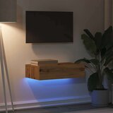 vidaXL TV omarica z LED lučkami artisan hrast 60x35x15,5 cm | Shoptok.si