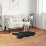  Tepih od umjetne ovčje kože TAFALLA Crna 50 x 80 cm Poliester | shoptok.hr