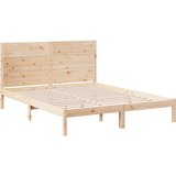  Dugi okvir kreveta bez madraca 160 x 220 cm masivno drvo | shoptok.hr