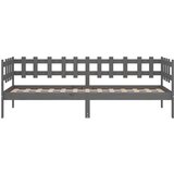  Dnevni ležaj sivi 90 x 200 cm od masivne borovine | shoptok.hr