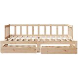 vidaXL Dnevni krevet na razvlačenje s ladicama bez madraca 90x200 cm | shoptok.hr