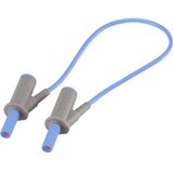 Voltcraft Visokofleksibilni varnostni merilni kabel [lamelni vtič 4 mm - lamelni vtič 4 mm] 0.25 m modre barve MSB-501 10 A, (20422822) Cene