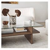 Hanah home Klub sto Saga Rectangle, 105x35x65 cm, Smeđi | Eponuda.ba
