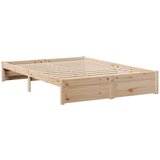  Krevet s regalom za knjige bez madraca 160x200 cm od borovine | shoptok.hr