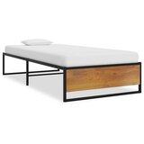 Maison Chic Posteljni okvir - Enojna postelja - Postelja za odrasle črn kovinski 90x200 cm-J8535, (21765348) | Shoptok.si