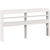vidaXL Posteljni okvir z vzglavjem brez vzmetnice bel 160x200 cm | Shoptok.si