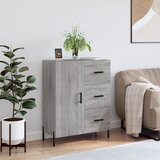 vidaXL Komoda siva sonoma 69,5x34x90 cm inženirski les Cene