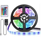 Aigostar led rgb prigušiva traka 5m LED/24W/12/230V IP65 + daljinski upravljač | Eponuda.com