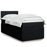 Box spring krevet s madracem crni 90x190 cm od tkanine | shoptok.hr