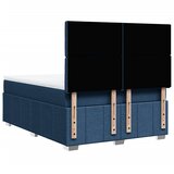  Krevet s oprugama i madracem plavi 140x200 cm od tkanine | shoptok.hr