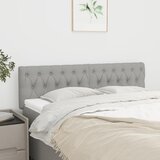  Uzglavlja svjetlosiva 160x7x78/88 cm od tkanine | shoptok.hr